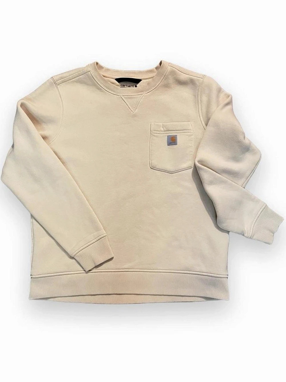 Carhartt Relaxed Fit Crewneck cream sweatshirt - size L